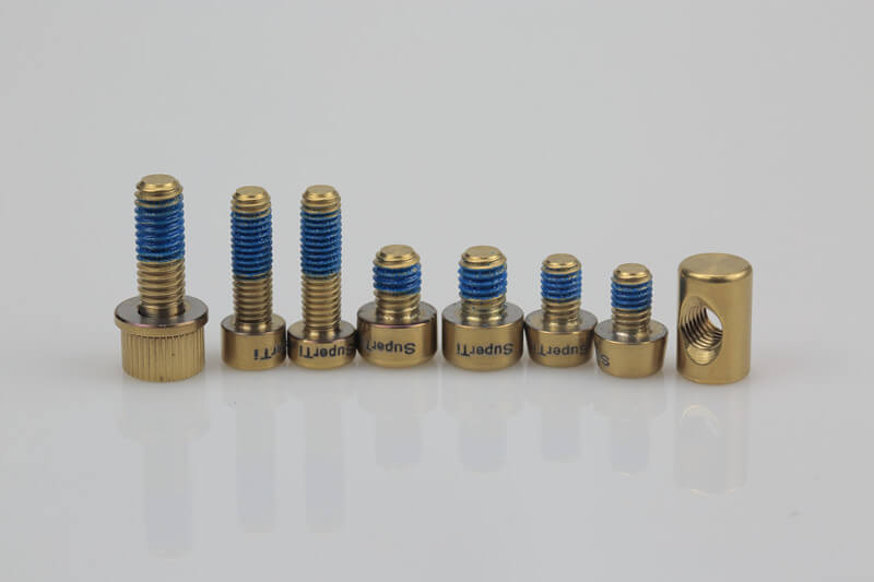 Titanium screw surface